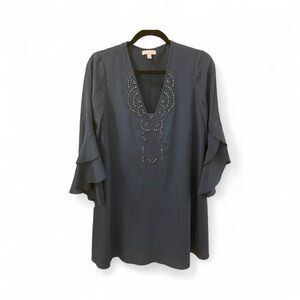 Lilly Pulitzer Tatiana Stretch Silk Dress, True Navy, Size S.